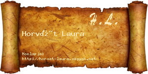 Horvát Laura névjegykártya